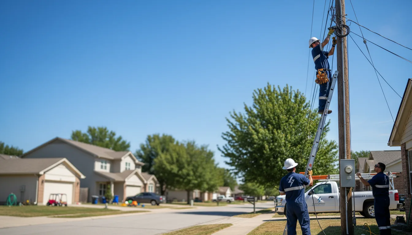Residential electrician providing installation services in Camby, IN